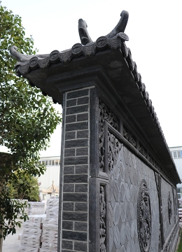 中式庭院的砖雕