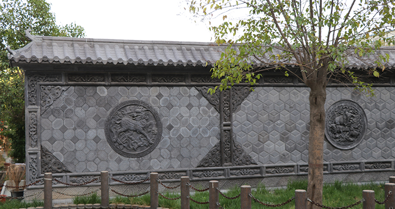 中式仿古建庭院砖雕